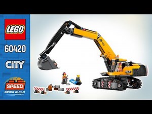 LEGO® City Yellow Construction Excavator (60420)[633 pcs] Step-by-Step Building Instructions | SBB