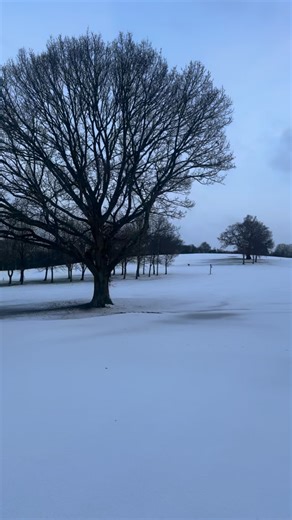 When the course swaps greens for white ❄️🤍 | Redditch Golf Club