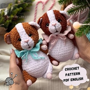 Pig Crochet Pattern: Guinea Amigurumi Plush Toy (PDF Pattern English) - Etsy