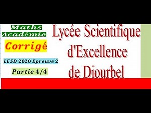 Concours LSED facteurs premiers,système d'inéquations,factorisation, équation, application affine,