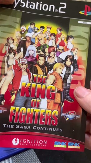 King of Fighters 2000 PS2 cover insert KOF 2001. PlayStation case translation