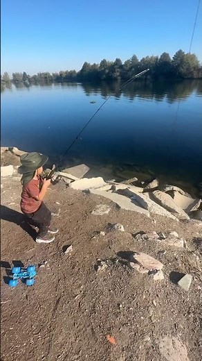 Dad’s fishing buddy #familytime #bluegigi #outcastfamily #foryou #fishing #bluegill #littleangler