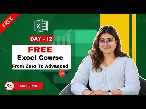 Day 12 Free Excel Class 🔥 | Learn Excel from Basic to Advanced #excel #excelcourse #learnexcel