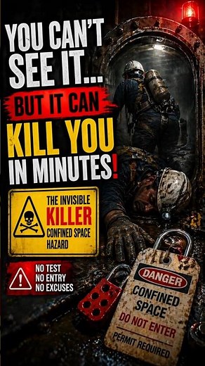 The Invisible Killer in Workplaces #safety #hse #confinedspace #workplacesafety #industrialsafety