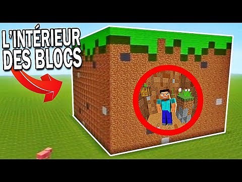 RENTRER À L’INTÉRIEUR DES BLOCS DE MINECRAFT ?!