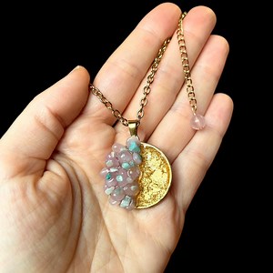 Moon Pendant - Etsy