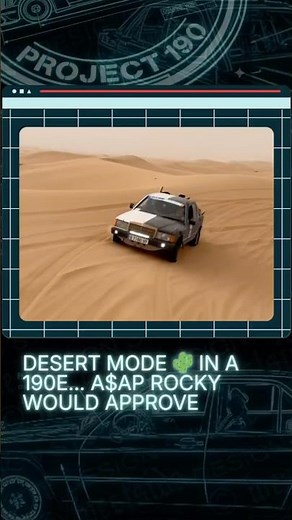 Custom 190e Mercedes : The REAL Need for Speed Mercedes (A$AP Rocky) #shorts #mercedes190e