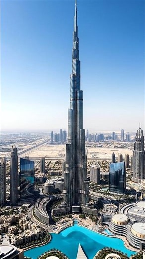 How Burj Khalifa Was Built From Scratch 😱#shorts #BurjKhalifa #Dubai #TallestBuilding#usa