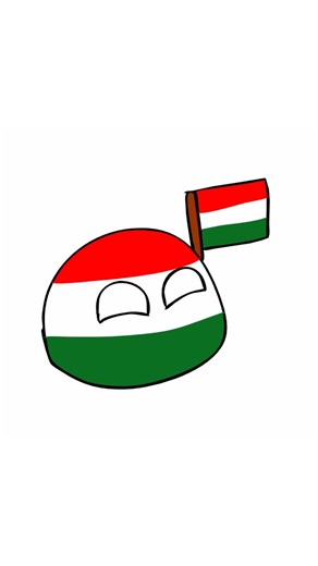 How to Draw Hungary Countryball 🇭🇺⚪🔴🟢 | Countryballs Drawing #Shorts