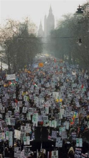 Today, we’re celebrating the protesters around the world who marched in their millions against the Iraq War. Were you among them? Let us know in the comments! #politics #history #iraqwar #iraq #protest | The Radical Tea Towel Company