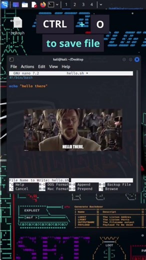 How to create a bash file on kali linux terminal under 1 minute 💯💯#linuxkernel