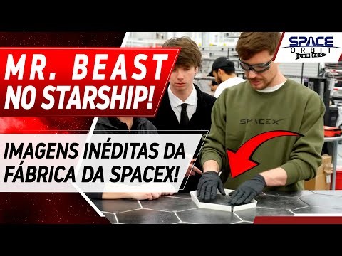 Mr. Beast saw the Starship up close during a visit to Starbase!
