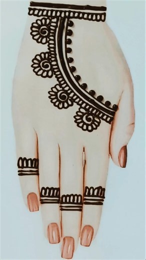 beautiful simple mehndi design latest / new back hand mehndi design simple | easy mehndi design ||