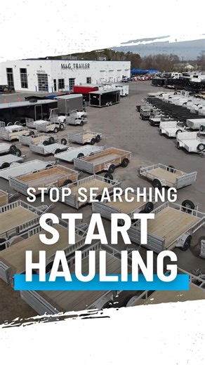 Skip the search and hit the road. With unmatched inventory and expert service, M&G makes it easy to find your trailer fast. #ThinkMandG #HaulWithConfidence #AllThingsTrailers #MandGTrailer | M&G Trailer