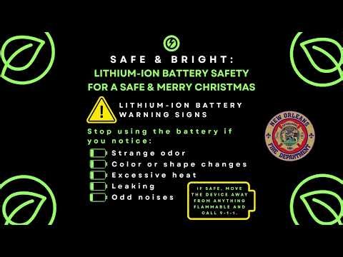 2025 Lithium-Ion Battery Safety for a Safe and Merry Christmas