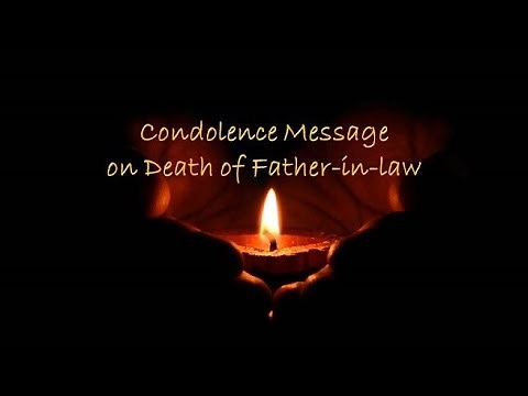 Condolence Message on Death of Father in law