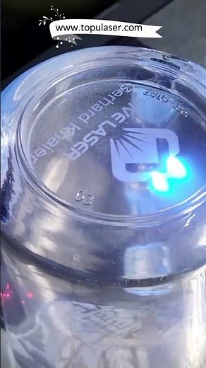 UVレーザーマーキングマシンによるガラスレーザー彫刻 #glassengraving #smallbusiness