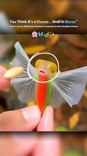 Nature Loves to Surprise Us —Sometimes What Looks Like a Flower Is Actually Alive 🌸🍃✨