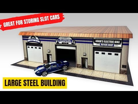 1/64 Scale Photo Real Large Steel Storage Diorama Model Building Tutorial
