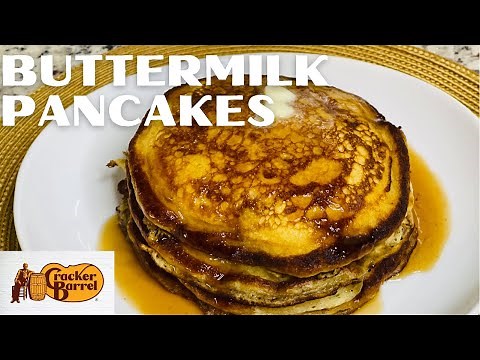 How to Make Buttermilk Pancakes | Copycat Cracker Barrel Pancakes | Buttermilk Pancakes Recipe
