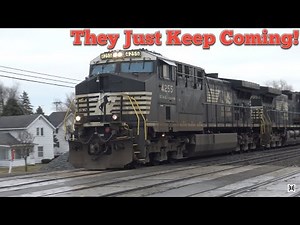 Trains Just Keep On Coming! One After Another