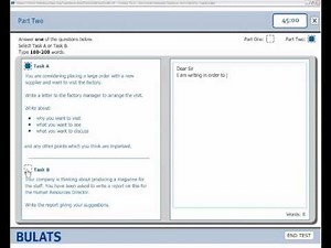 BULATS Writing Test Tutorial