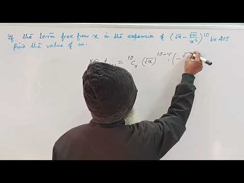 Term free from a variable in a Binomial expansion given.Finding out the index of the Expansion
