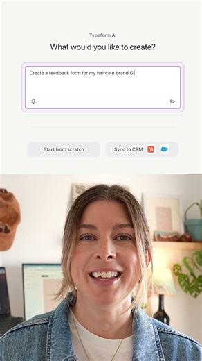 Create a form with onyl a prompt using Typeform AI #typeform#aiform #aicreator