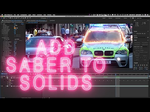 Add Saber to Any Solid After Effects Tutorial