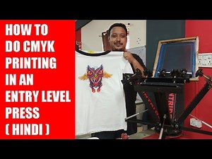 CMYK Printing in 4 Color 1 Station Rider Series Screen Printing Machine ( Hindi )