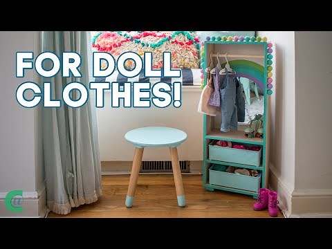 How to Build a Closet for Doll Clothes