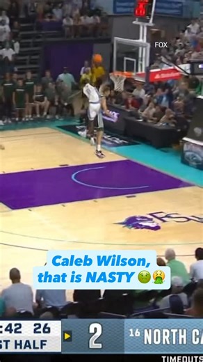 CBS Sports College Basketball 🏀 on Instagram: "Caleb Wilson jumps out of the gym 🤯"
