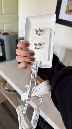 Okay, but why did I not know this sleek outlet socket existed until now?! It’s so thin, it practically disappears into the wall, and it doubles as an outlet extender! I used it behind my coffee bar to hide all the bulky cords, and it looks so clean now. Plus, the outlet covers and adhesive kit make it super easy to keep everything neat and tidy. No tools needed, no stress. Also, can we talk about how perfect this is for small spaces or behind furniture? The flat extension cords are genius. I’m o