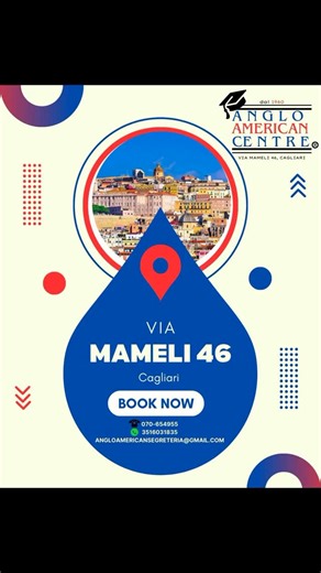 #@angloamericancentre Cagliari I NOSTRI SERVIZI : TRADUZIONI: ITALIANO-INGLESE/INGLESE-ITALIANO. RECUPERI SCOLASTICI PER BAMBINI E RAGAZZI. TESSERA SERVIZI CON INGRESSI PERSONALIZZATI, COMPRENDE: LA SALA CHAT PER CONVERSARE CON IL TUTOR MADRELINGUA. LABORATORIO PER APPROFONDIRE LA GRAMMATICA, LETTURA, SCRITTURA E ASCOLTO. PER MAGGIORI INFORMAZIONI: PERSONALMENTE: IN VIA MAMELI, 46 -CAGLIARI SEGRETERIA: 070-654955 MESSAGGI WHATSAPP : 351 6031835 MAIL: angloamericansegreteria@gmail.com | Anglo-Ame