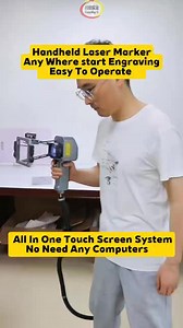 The handheld laser marking machine is a portable device that uses a laser beam to create permanent marks on a variety of materials such as metals, plastics, | Mr Jeff From CrossWay Yi | Facebook