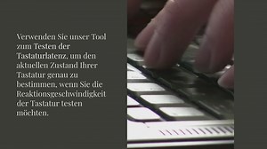 Tastatur-Latenztest Reaktionszeit & Abrufrate