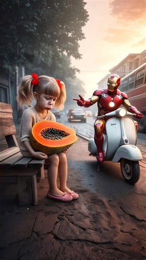 Iron-Man tries to comfort a crying child ⭐️ #ironman #coffindance #sirenhead #avengers #marvel