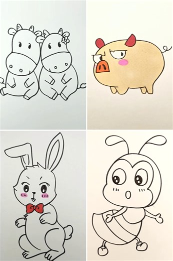 36K views · 2K reactions | Easy to Make Animal Drawings for Beginners | Kidpid | Facebook