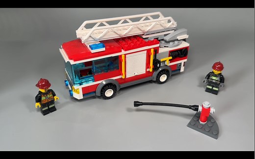 绝版经典！乐高城市系列 60002 消防车 积木玩具