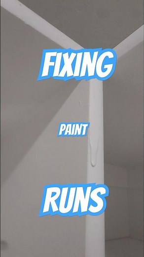 How To Fix Paint Runs After Drying #diy #mistakes #shorts #repairing #shortvideo