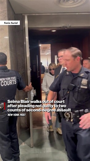 Selma Blair was released on bail following her alleged violent outburst aboard a Delta flight, an incident her attorneys claim was sparked in part by missing her medication. The “Legally Blonde” star, 54, entered a not guilty plea Monday night after being charged with two counts of second-degree assault following a series of alleged attacks on a flight attendant, a Port Authority police officer and a hospital nurse. Link in bio for what we know.