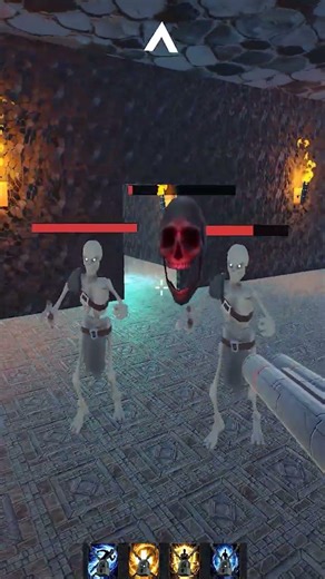 Ability icons and enemy HP bar in my 3D shooter game #devblog #gamedevblog #unity #gaming #games