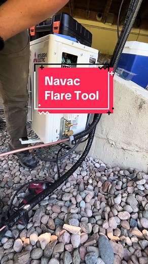 Trying the navac NEF6LM flaring tool out today. I really like it, very fast and the flares are high quality. My hands really appreciate the break as well! #toolreview #hvac #airconditioner #airconditioning #bluecollar #tiktoker #mitsubishiheatingandcooling #minisplit