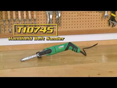 Grizzly T10745 1/2" x 18" Handheld Belt Sander perfect for woodworking and DIY projects