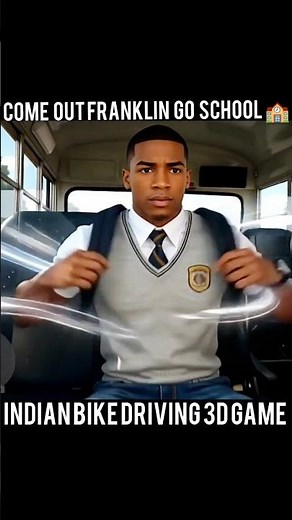 COME OUT FRANKLIN GO SCHOOL 🏫 Indian bike driving 3d game #gaming #viralvideo