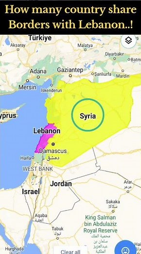 Lebanon and its neighboring countries...! 🇱🇧🇱🇧