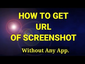 How to get URL of a screenshot