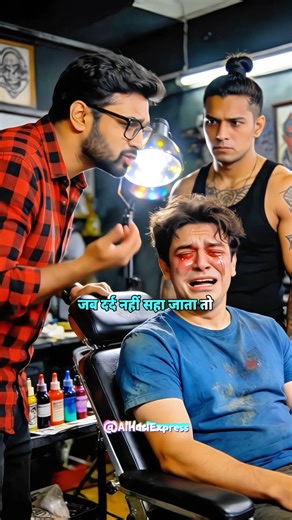 Ai Hasi Express on Instagram: "Tattoo ka dard😂🤣 - #AiHasiExpress"