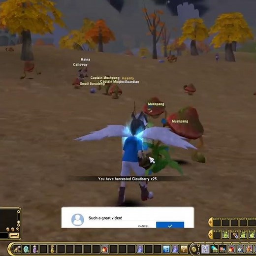 Harvesting Cloud Berry In Flyff Universe!