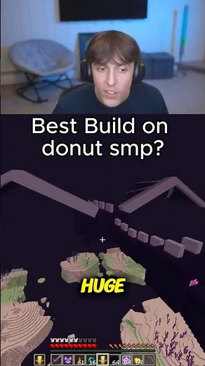 Insane Ender Dragon Build in Donut SMP! #donutsmp #minecraft #drdonut